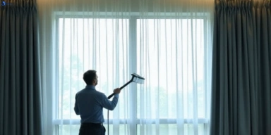 Commercial curtain stain removal service marcus-hill-vic hotels offices restaurants